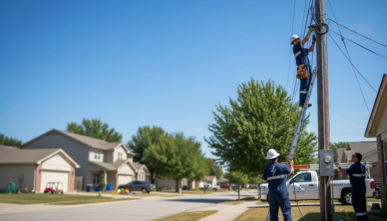 Residential electrician providing installation services in Downs, IL
